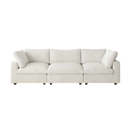 Deluxe Classic Cloud Sectional with 3 Seater
