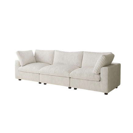 Deluxe Classic Cloud Sectional with 3 Seater