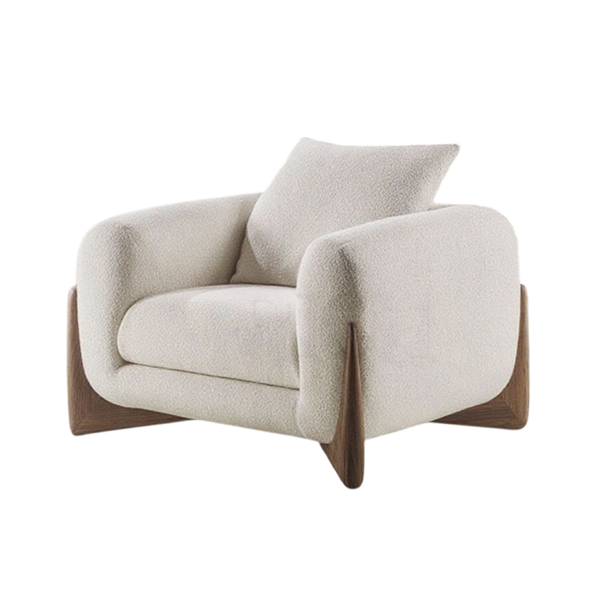 1 seater boucle